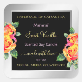 Adesivo Quadrado Rotulagem de embalagem do produto oral colorido Pr