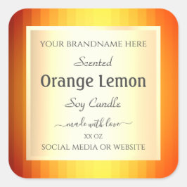 Adesivo Quadrado Rotulagem de empacotamento do produto Efeito Doura