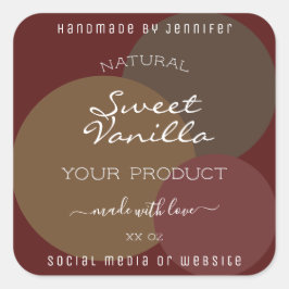 Adesivo Quadrado Rotulagens modernas de empacotamento de produtos V