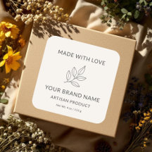 Rótulo Botânico Minimalista Artesanal