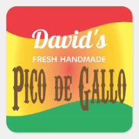 Rótulo de comida Pico de Gallo