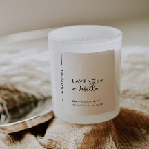 Rótulo de Cosméticos de Vela de Embalagem Mínima M