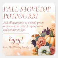 Rótulo de Potpourri de Stovetop Perfumado
