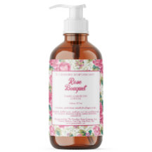 Rótulo de Produto Cosmético de Sabão Floral de ros