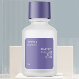 Adesivo Quadrado rótulo de produto de beleza minimalista branco em