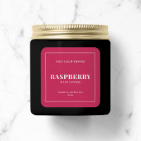 Rótulo de Produto de Cor Editável de Borda Branca