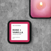 Rótulo de Produto Minimalista e Cor Editável