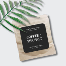 Rótulo de produto preto elegante com depuração cor