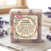 Rótulo de Sabonetes Cosméticos Vintage Shabby Chic