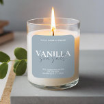 Adesivo Quadrado Rótulo de Vela Elegante Minimalista Moderno<br><div class="desc">Rótulo da Vela Mínima Moderna. Personalize todas as cores e texto para um adesivo de rótulo de vela personalizado para sua pequena empresa.</div>