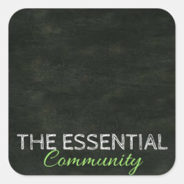 Adesivo Quadrado Rótulo DIY