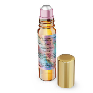 Adesivo Quadrado Rótulo do frasco do cilindro de perfume holográfic