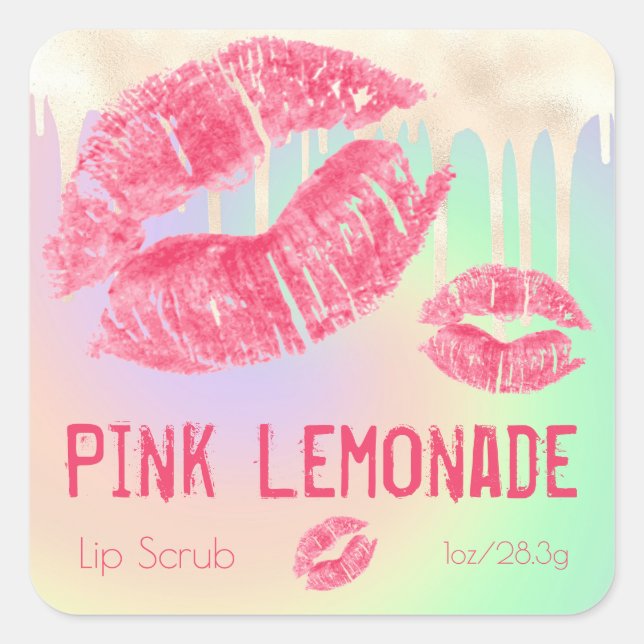 Adesivo Quadrado Rótulo do Produto da Escrutínio para Açúcar do Shi (Frente)