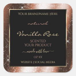 Adesivo Quadrado Rótulo do produto Glitter de Frame Glitter do Spar