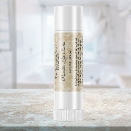 Adesivo Quadrado Rótulo do tubo de batom estilo papel-pergaminho