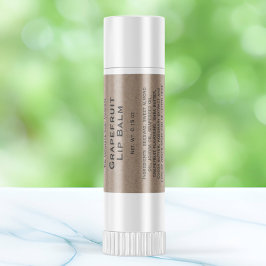 Adesivo Quadrado Rótulo do tubo labial estilo kraft moderno