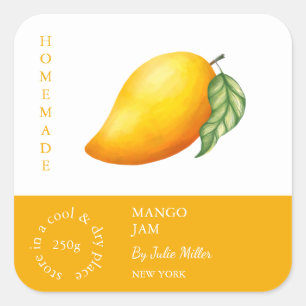 Adesivo Quadrado Rótulo Mango Small Business