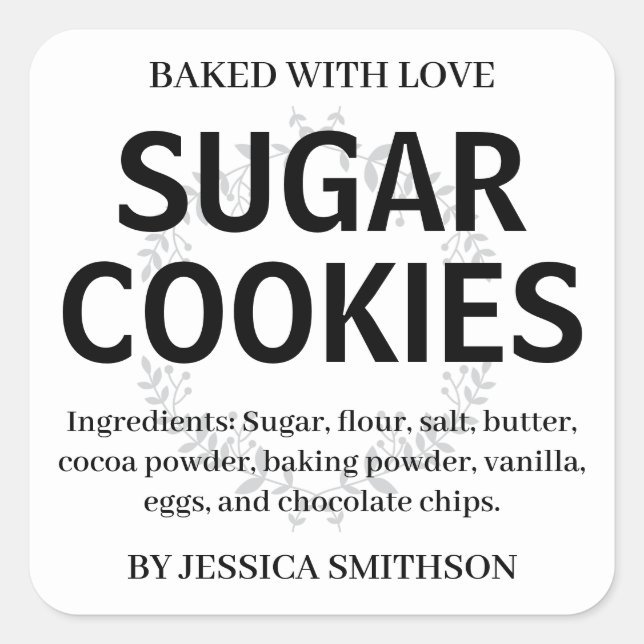 Adesivo Quadrado Rótulo Personalizado de Homemade HM001_02sqv1 (Frente)