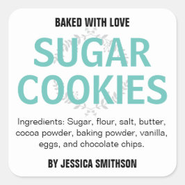 Adesivo Quadrado Rótulo Personalizado de Homemade HM001_02sqv2