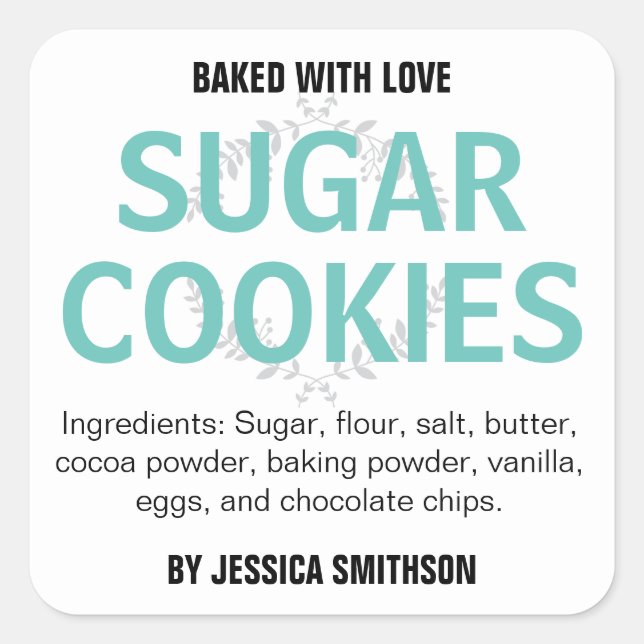 Adesivo Quadrado Rótulo Personalizado de Homemade HM001_02sqv2 (Frente)