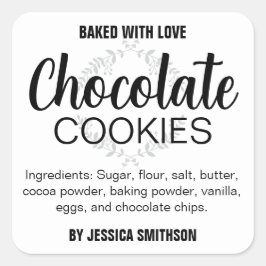 Adesivo Quadrado Rótulo Personalizado de Homemade HM001_10sqv1