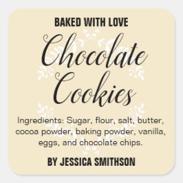 Adesivo Quadrado Rótulo Personalizado de Homemade HM001_13sqv1