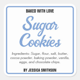 Adesivo Quadrado Rótulo Personalizado de Homemade HM001_20sqv2