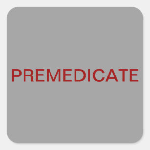 Adesivo Quadrado Rótulo Premedicar Gráfico Médico