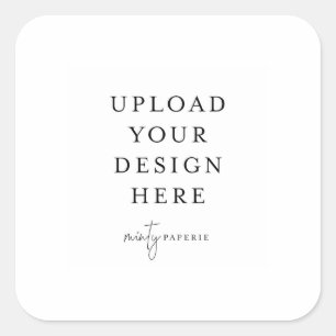 Adesivo Quadrado Rótulo quadrado de 3"