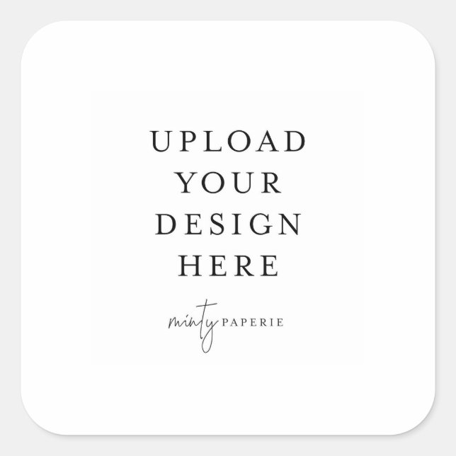 Adesivo Quadrado Rótulo quadrado de 3" (Frente)