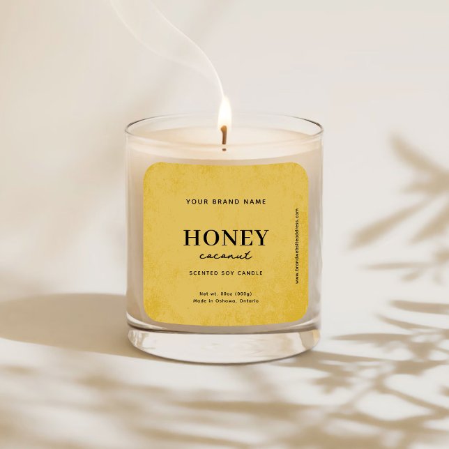 Adesivo Quadrado Rótulo Russo do Ouro Moderno (Criador carregado)