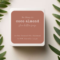 Rótulo Simples Elegante Mínimo Rust Soap