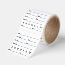 Rótulos de Armazenamento Rotativo de Alimentos Org