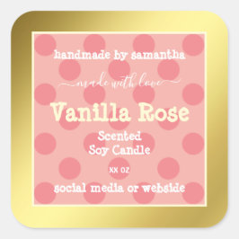 Adesivo Quadrado Rótulos de empacotamento de produto de quadro Dour