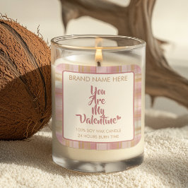 Adesivo Quadrado Rótulos de Velas Personalizados para o Dia dos Nam