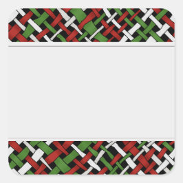 Adesivo Quadrado Rótulos Gráficos De Colhida Limpa