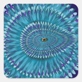 Adesivo Quadrado Round Jurassic EYE SEE YOU doodle 