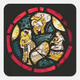 Adesivo Quadrado Roundel que descreve o aviso aos pastores