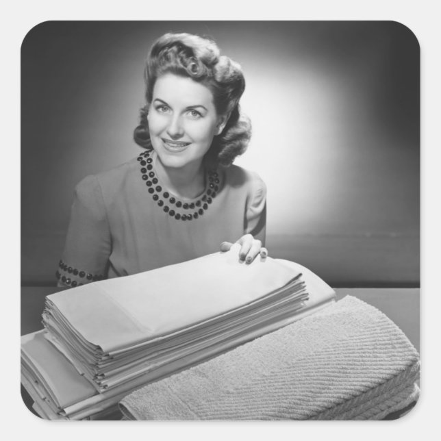 Adesivo Quadrado Roupas e toalhas desossadas (Frente)