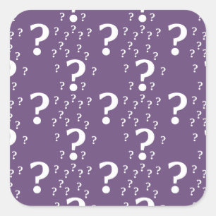 Adesivo Quadrado Roxo do quebra-cabeça do crivo do ponto de