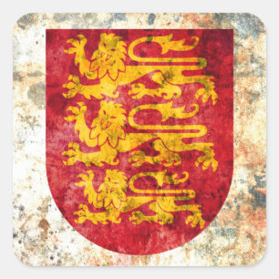 Adesivo Quadrado Royal Arms of England