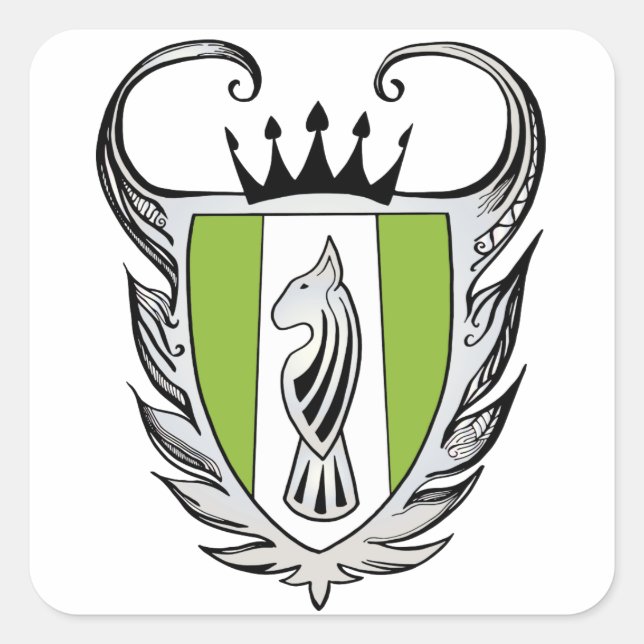 Adesivo Quadrado Royal Bull Terrier (Frente)