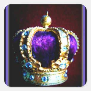 ADESIVO QUADRADO ROYALTY PURPLE VELVET EM PRETO