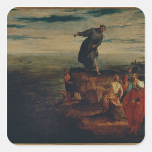 Adesivo Quadrado Rua. Anthony pregando no Peixe, c.1580
