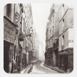 Adesivo Quadrado Rua Aumaire, da rua Volta, Paris, 1858-78