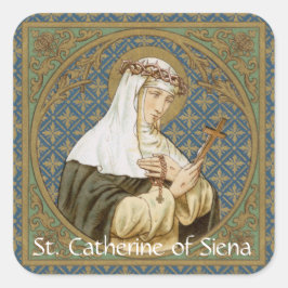 Adesivo Quadrado Rua. Catherine de Siena (BK 19)