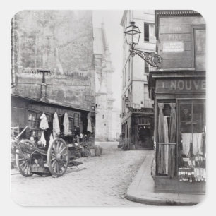 Adesivo Quadrado Rua de la Montagne Sainte-Genevieve