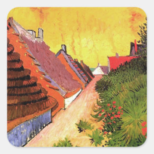 Adesivo Quadrado Rua em Saintes-Maries por Vincent van Gogh