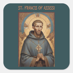 Adesivo Quadrado Rua: Francis do Assisi
