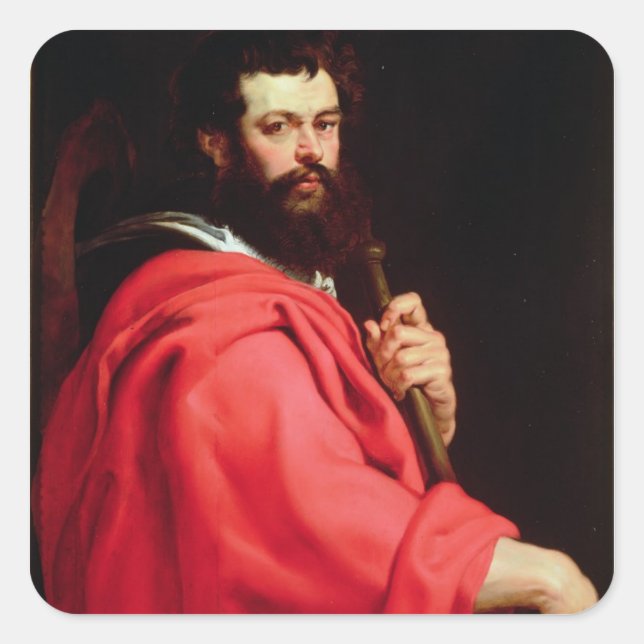 Adesivo Quadrado Rua. James the Apostle, c.1612-13 (petróleo no pai (Frente)